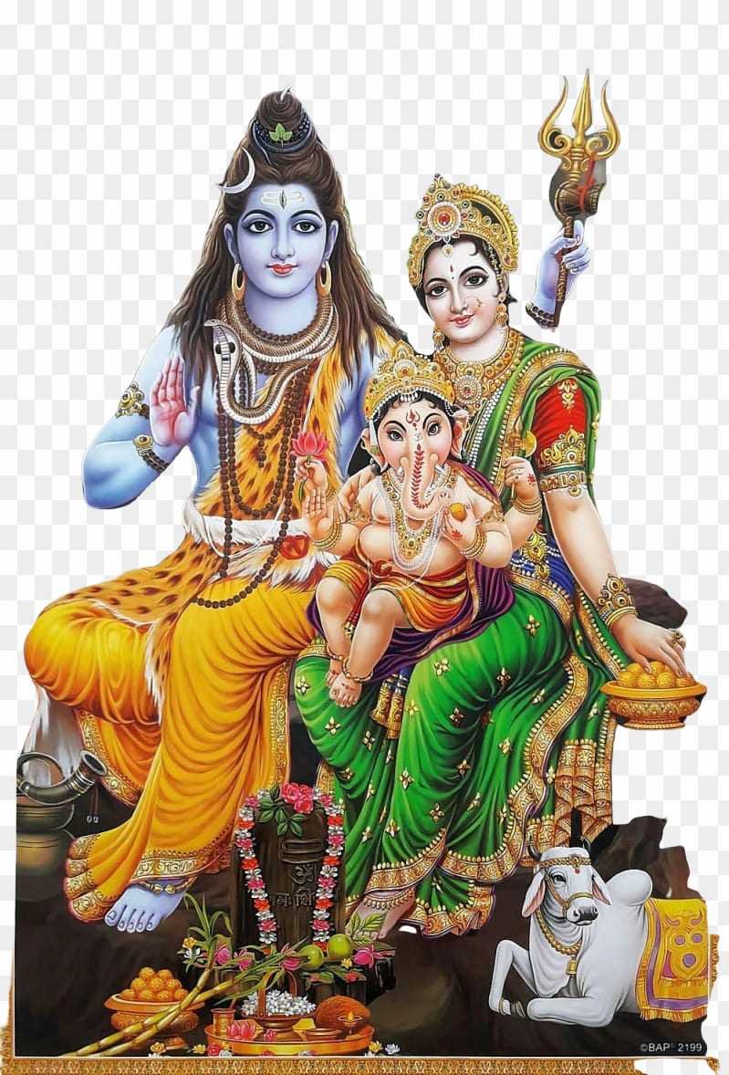 Lord Shiva Parvati and Ganesh hd Png images 