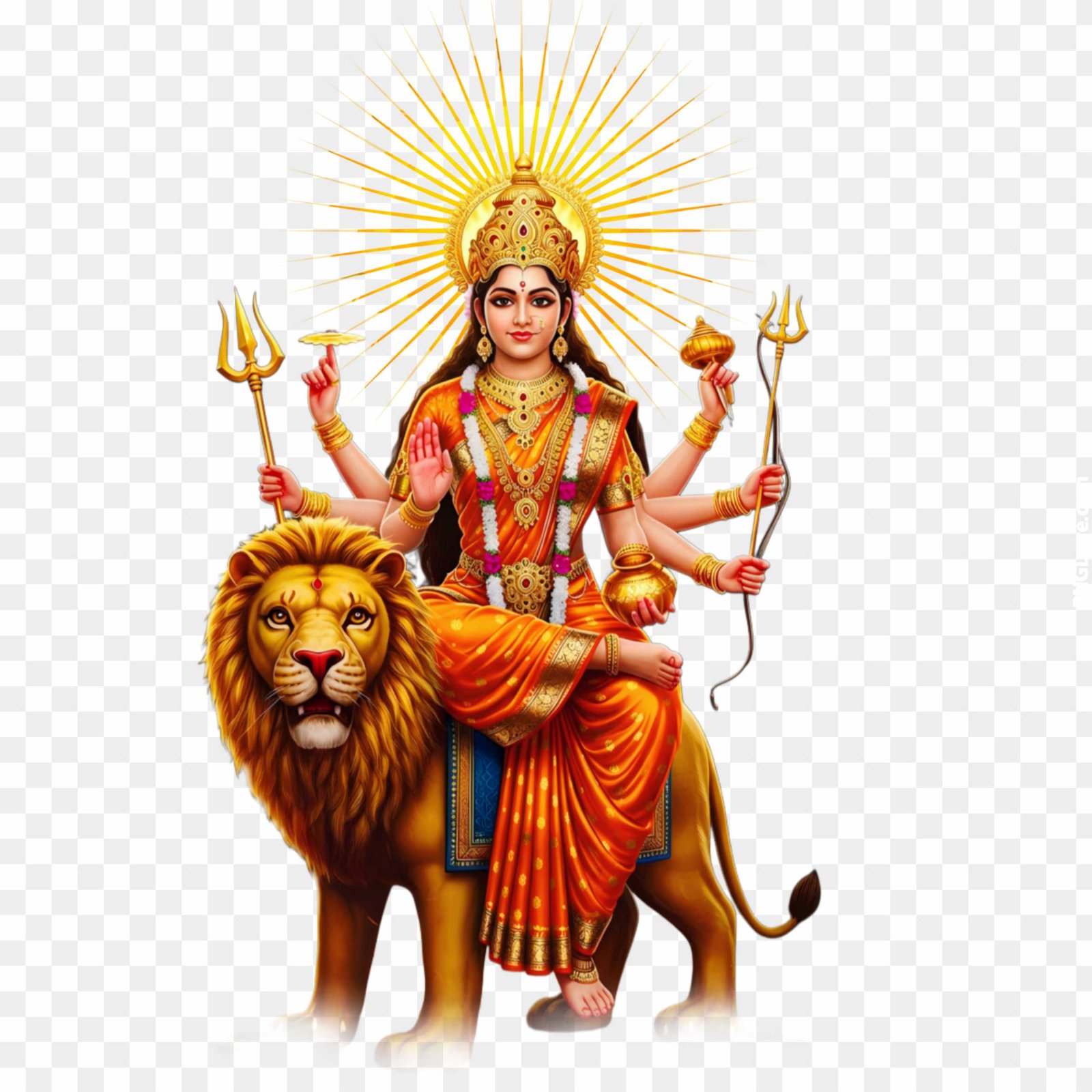 Maa Kushmanda PNG | HD Goddess Image for Navaratri