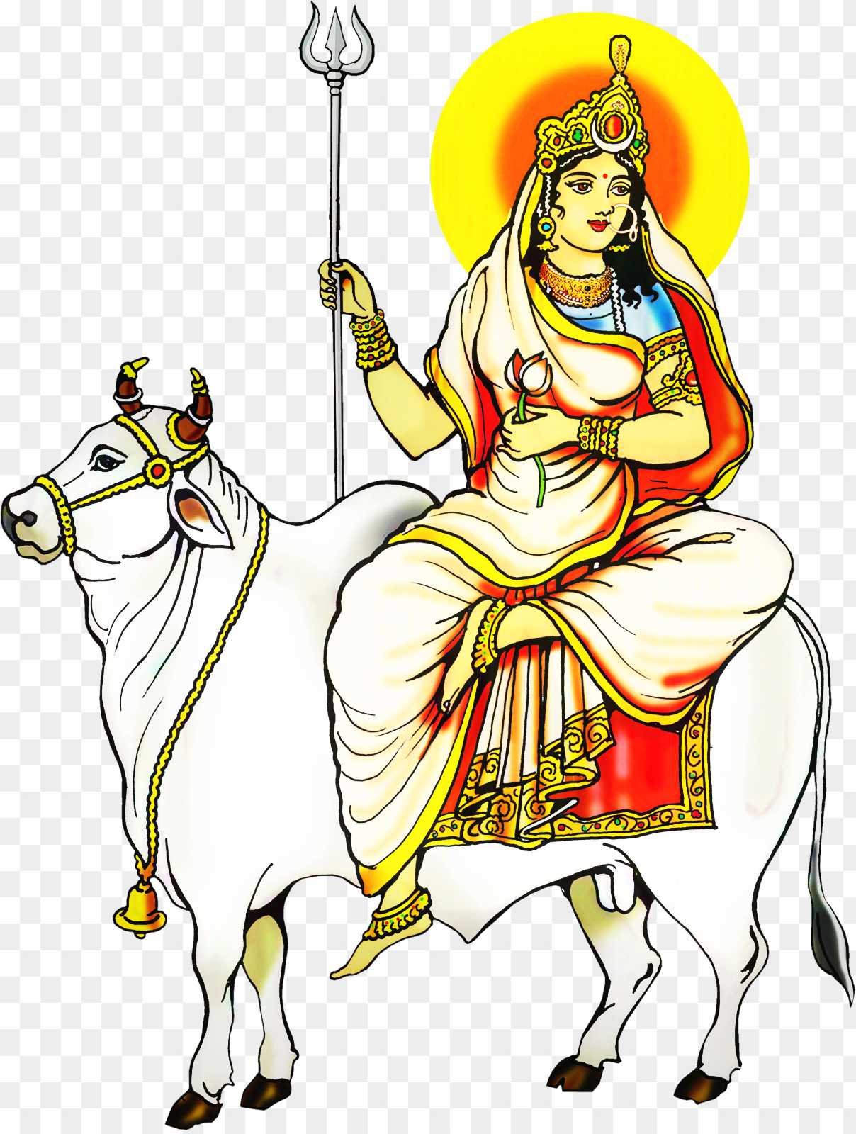 Maa Shailputri HD PNG transparent images download 