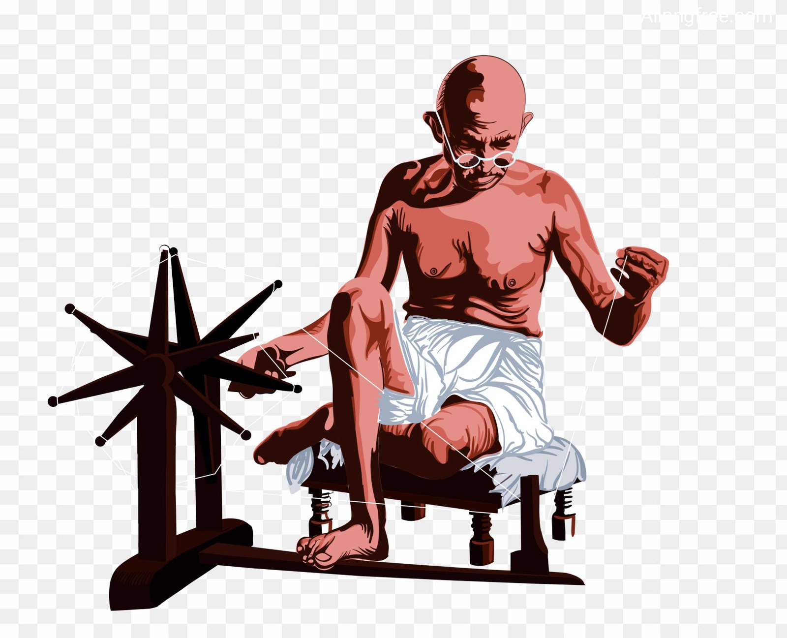 Mahatma Gandhi charkha png