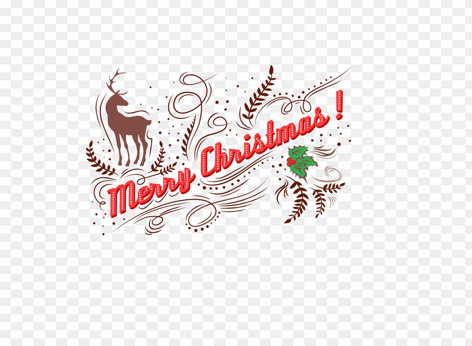 Merry christmas text font png