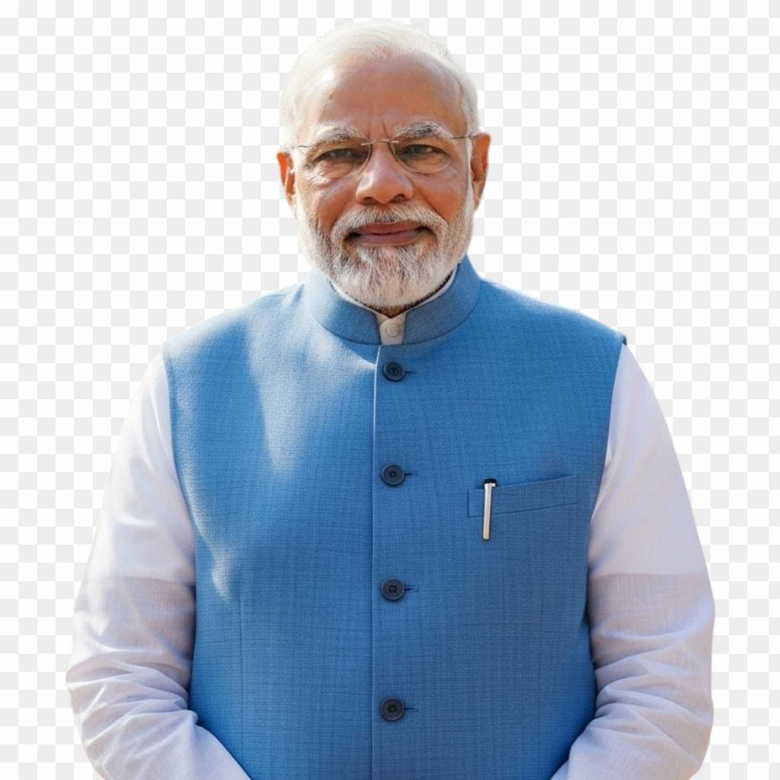 Narendra Modi PNG in Blue Jacket | Free Transparent Photo