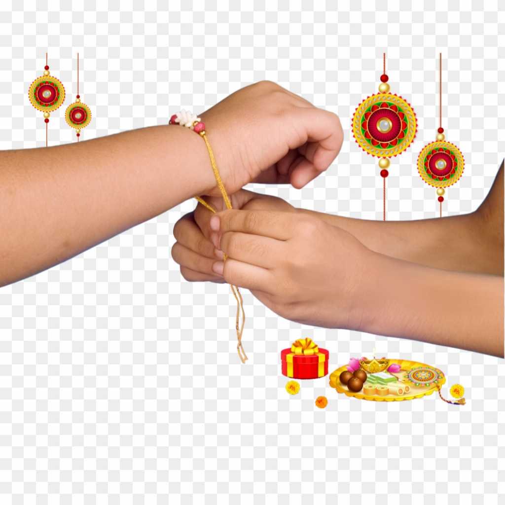 Rakshabandhan PNG brother sister hand PNG images 