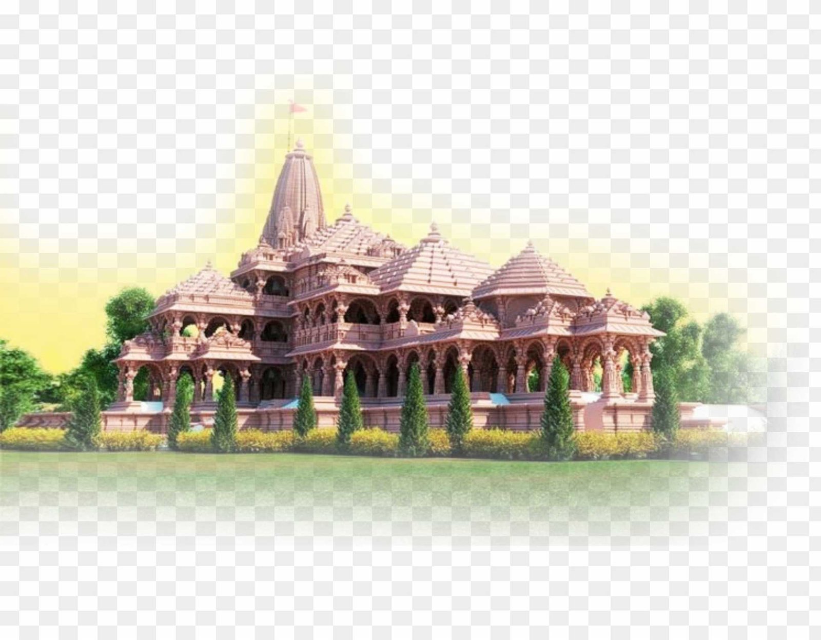 Ram mandir Png transparent image