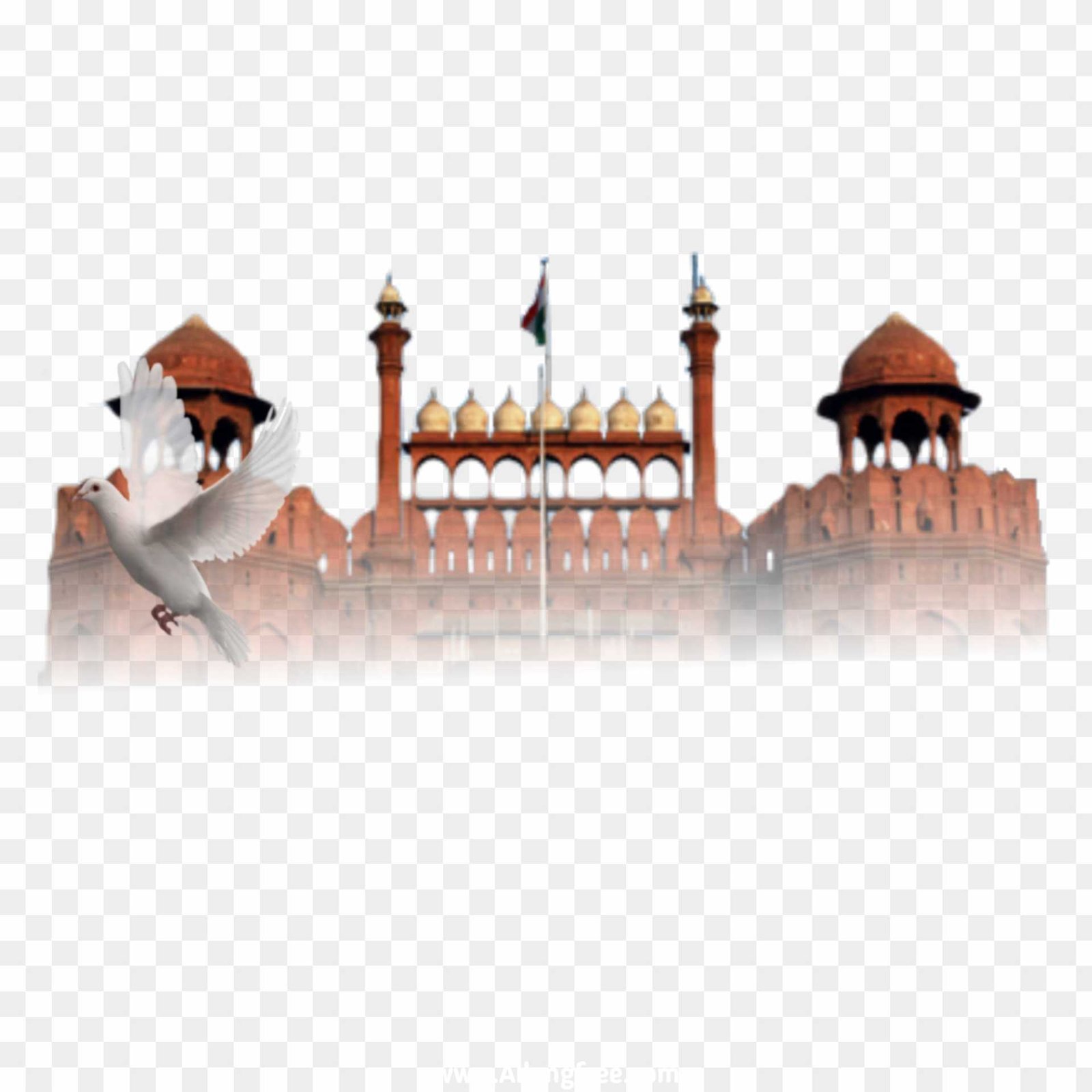 Red Fort Flag Delhi png images 
