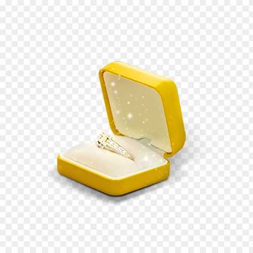 Ring with box png download