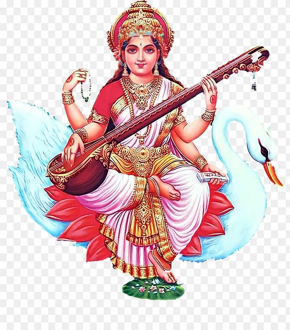 Saraswati Basant Panchami Devi PNG