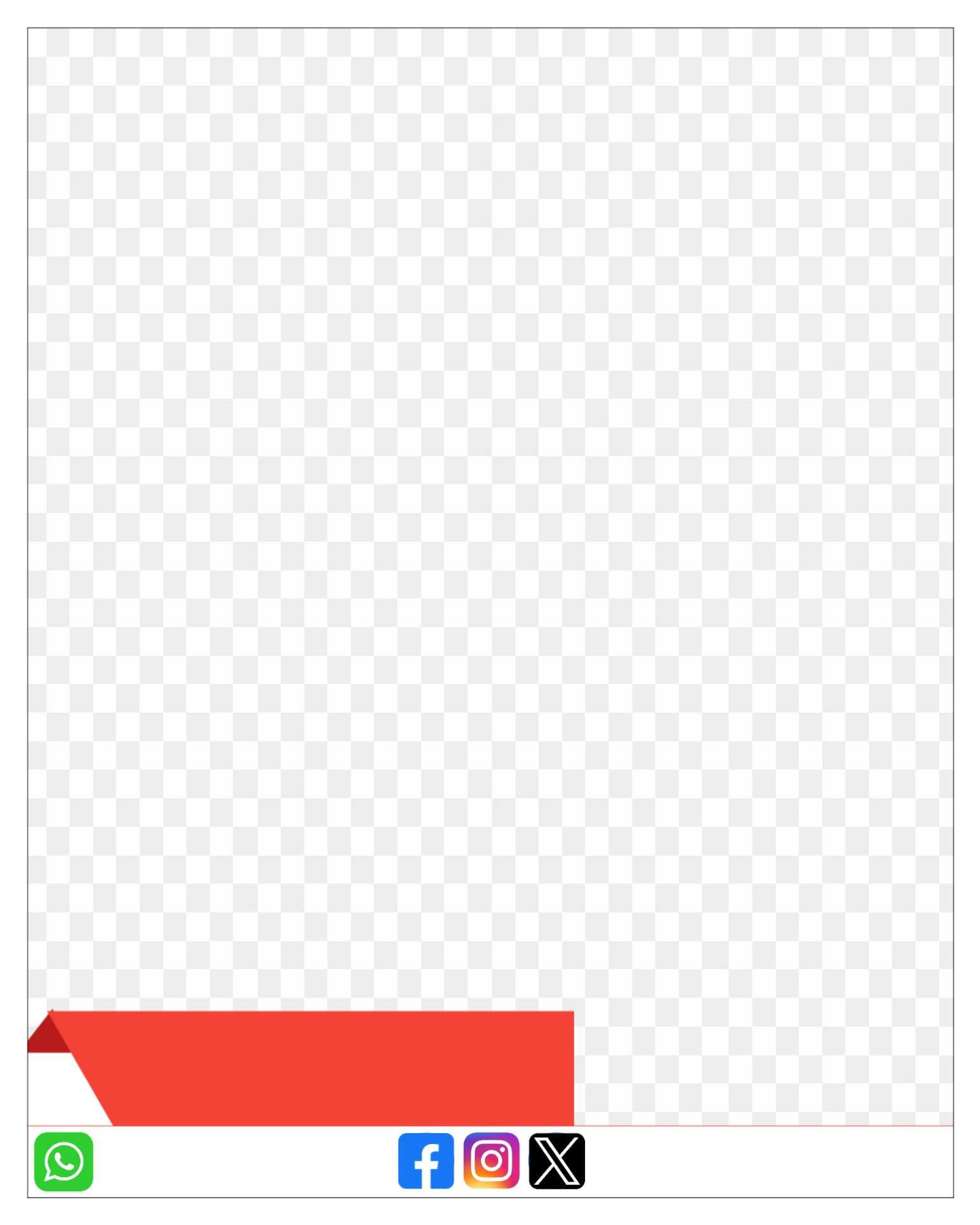 Social media poster new design frame PNG images 