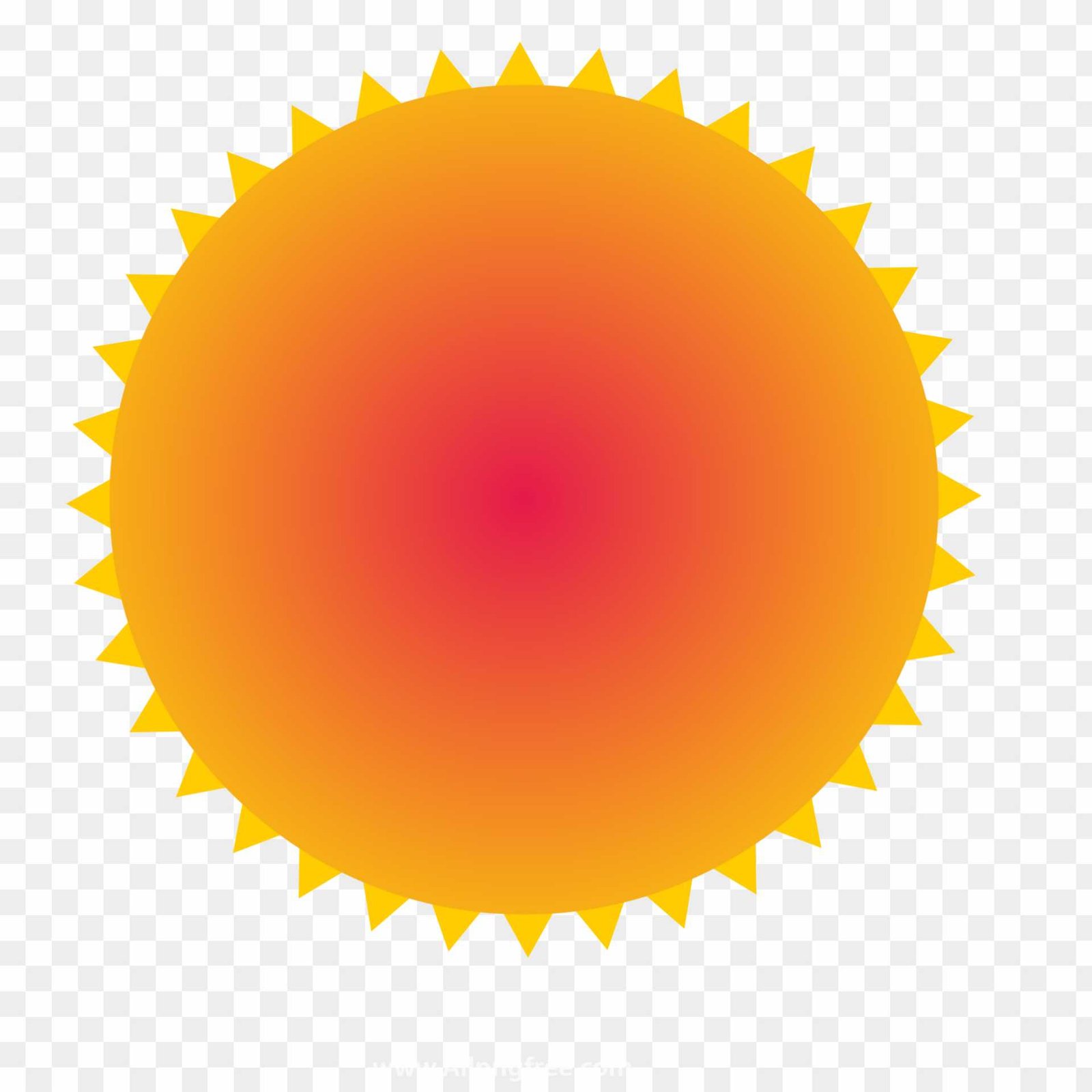 Sun shape PNG transparent image 
