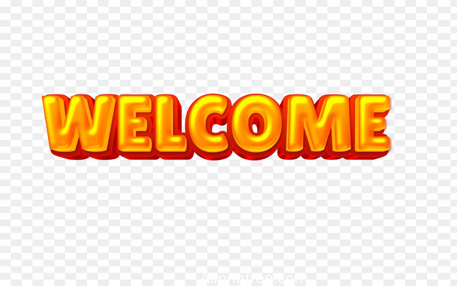 Welcome PNG text